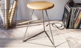 Oak Prism Stool
